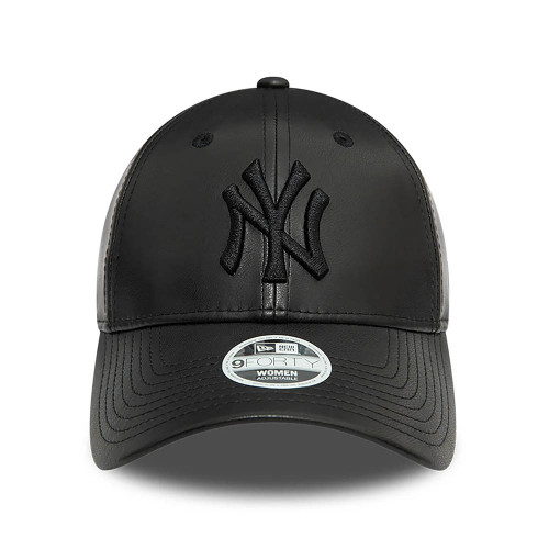 New Era Καπέλο New York Yankees Faux Leather Womens 9FORTY Adjustable Cap